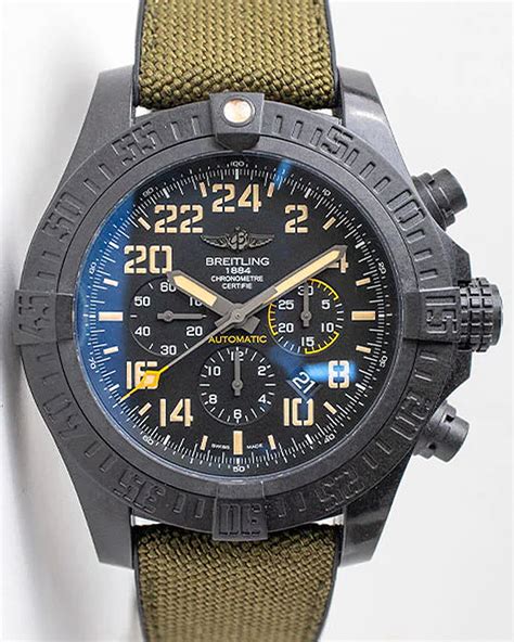 breitling avenger hurricane military 50mm|Breitling Avenger hurricane 50mm black.